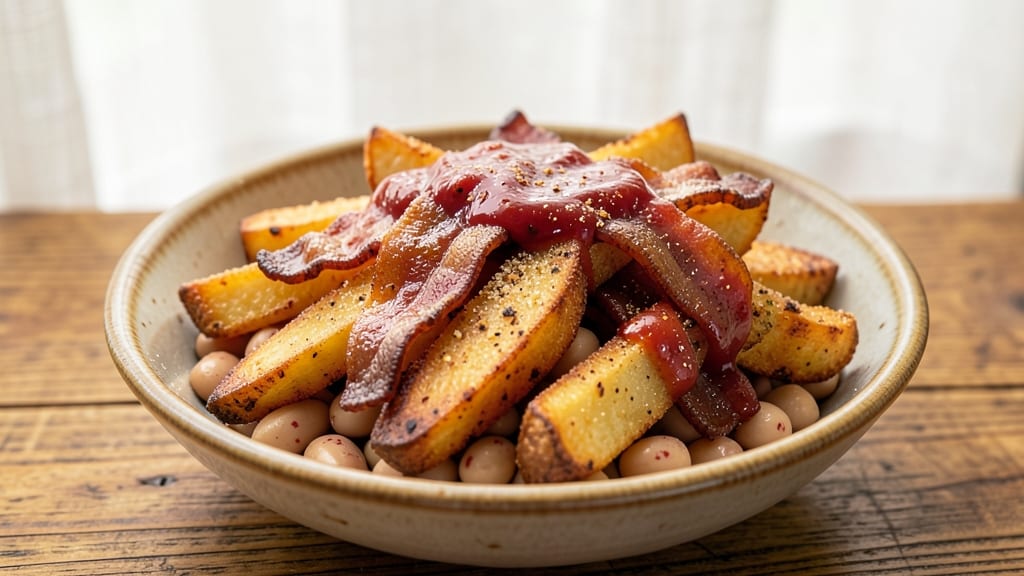 Bada Bean Bada Boom Copycat Recipe: Smoky Bacon Crunch Over Creamy Tomato-Bean Bliss