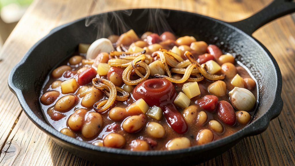 Baked Bean Recipe Using Bush's Canned Beans: Smoky Garlic-Kissed Simmer in One Pot