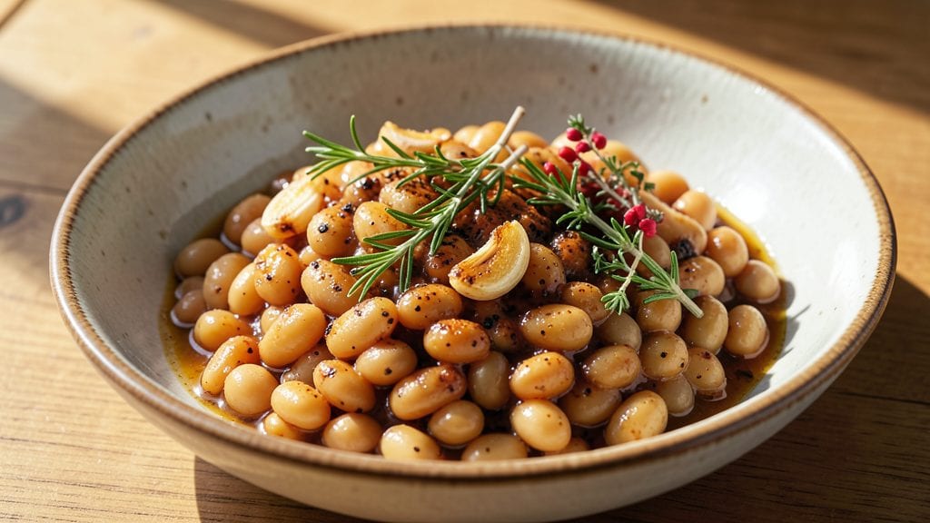 Bean Dish Recipe: Smoky Bacon-Crusted White Beans in 30 Minutes