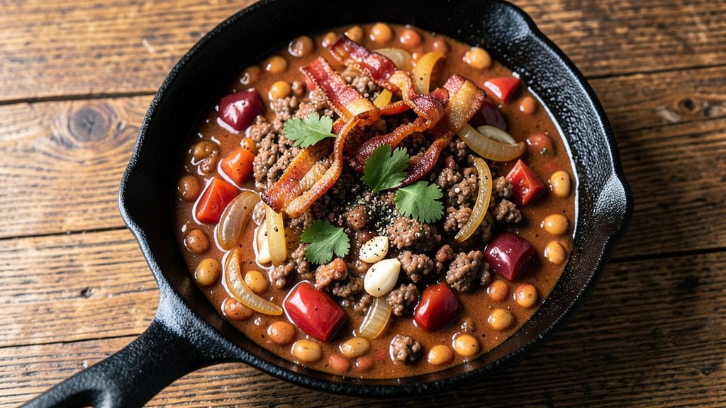 Bush's Baked Beans Chili Recipe: Slow-Cooked Molasses Depth With Bacon Crunch