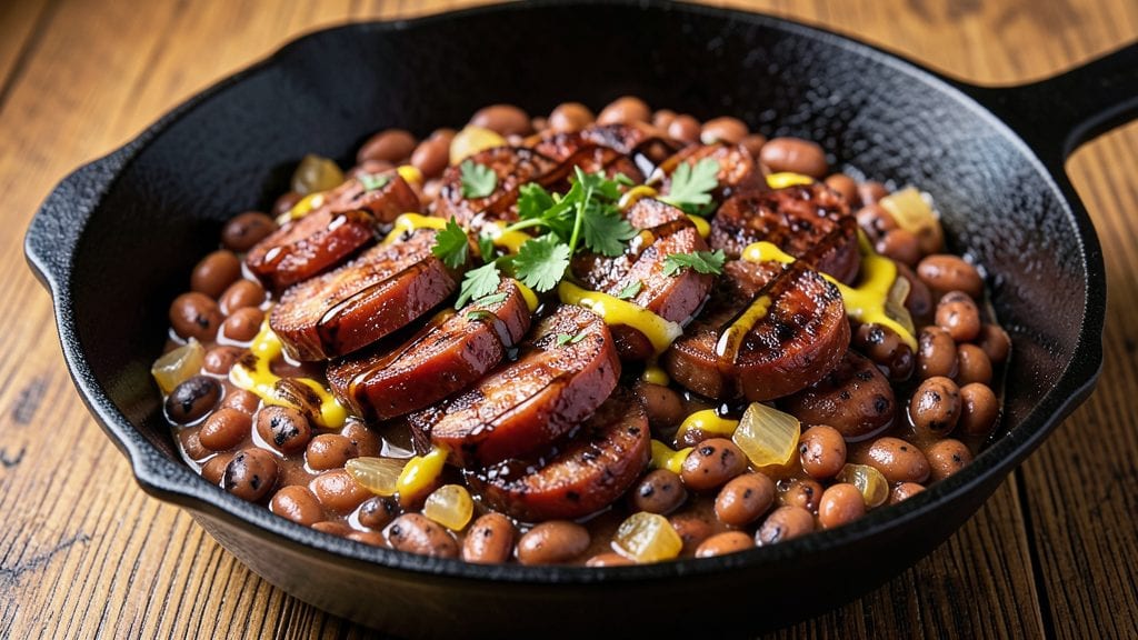 Bush's Baked Beans With Sausage Recipe: Deep Smoky Flavor From Slow-Cooked Beans