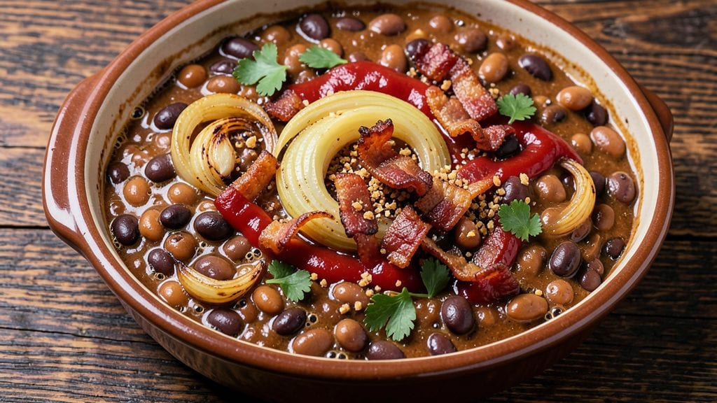 Bush's Brown Sugar Hickory Baked Beans Recipe: Slow-Cooked Smokiness With Bacon Crunch