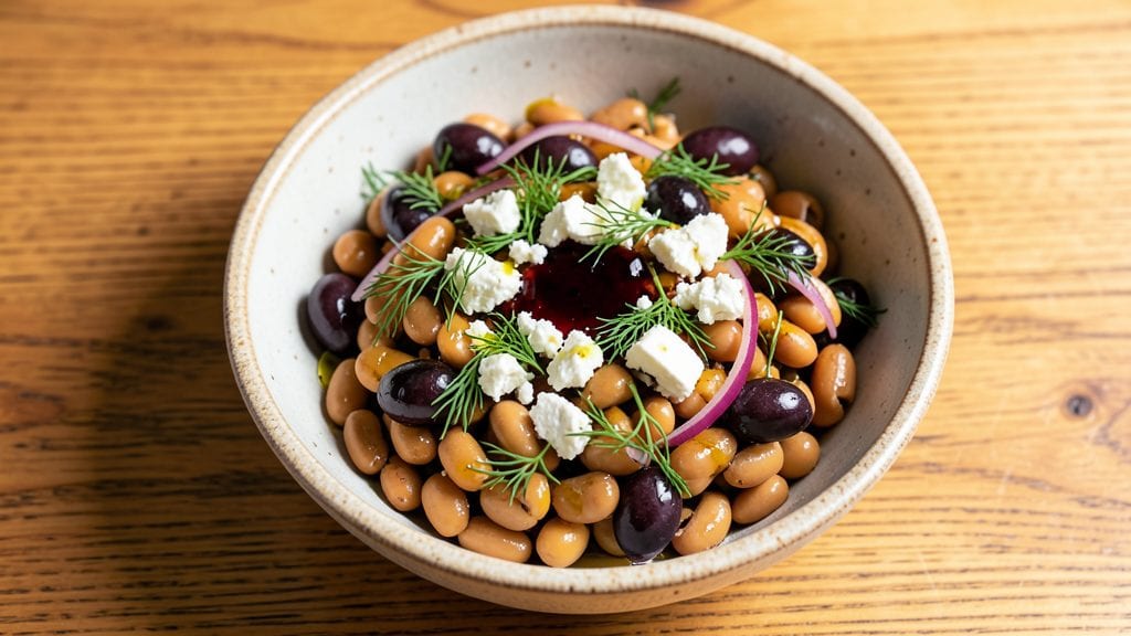 Bush's Greek Dense Bean Salad Recipe: Herb-Infused Layers of Flavor