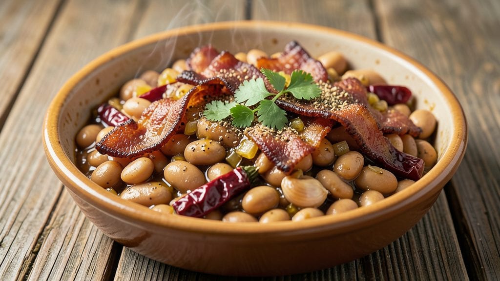Bush's Southwestern Style Pinto Beans Recipe: Smoky Chipotle and Bacon Crunch in One Pot