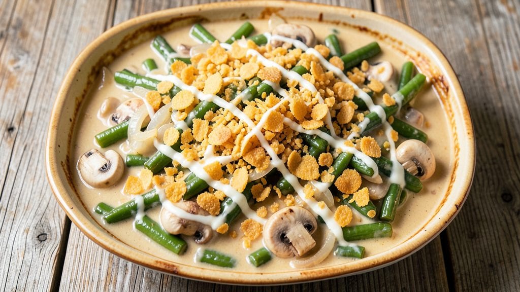 Campbell's Canned Green Bean Casserole Recipe: Crispy Top, Creamy Mushroom Magic in One Bowl