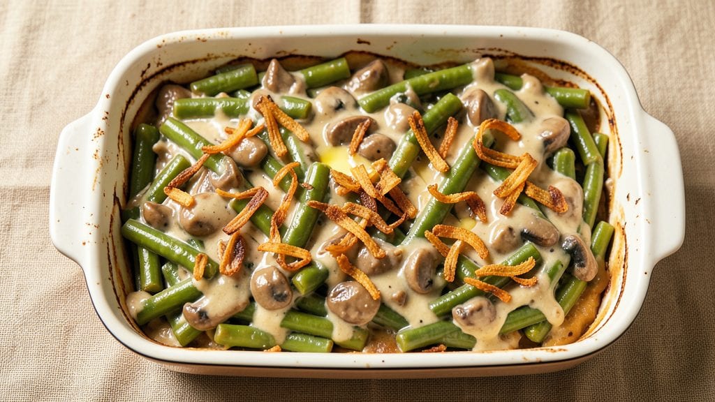 Campbell's Green Beans Casserole Recipe With Canned Green Beans: Nostalgic Creamy Crunch in One Bowl