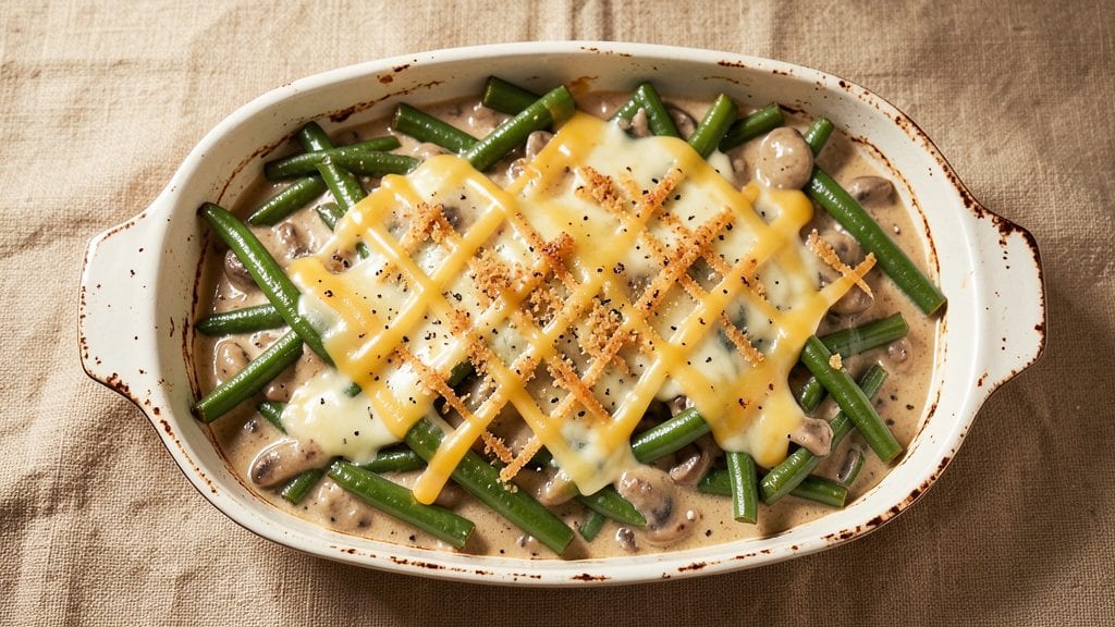 Campbell's String Beans Casserole Recipe: Cheesy Creamy Crunch in One Pot