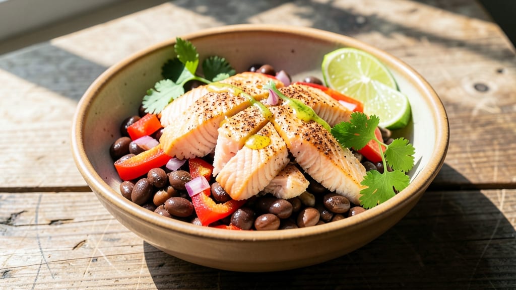 Canned Salmon and Black Beans Recipe: Smoky Lime and Cilantro One-Pot Power
