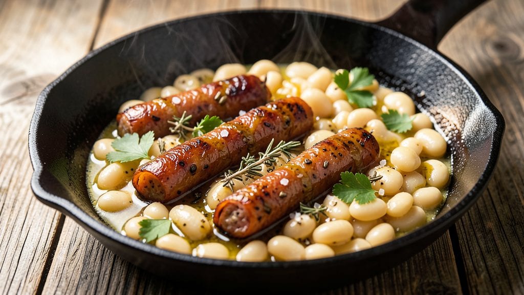 Canned White Beans and Sausage Recipe: Smoky Garlic-Kissed One-Pot Heartiness