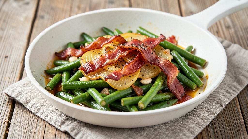 Copycat Green Beans Recipe: Crisp-Tender With Bacon and Garlic Magic