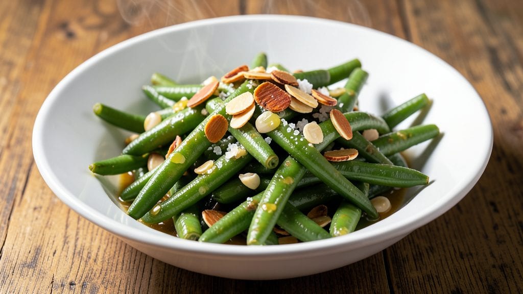 Copycat Outback Steakhouse Steamed Green Beans: Buttery Almond-Crusted Crunch in 10 Minutes