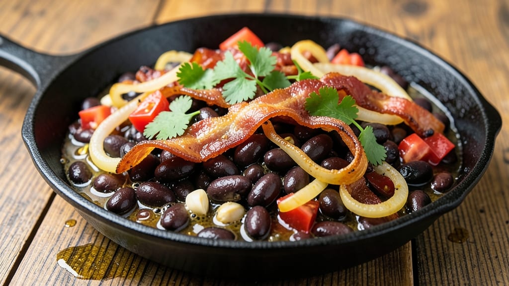 Corona Beans Recipe: Smoky Bacon Crunch With Tomato Depth