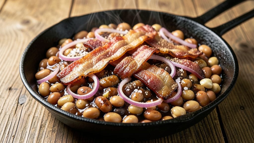Grandma Browns' Baked Beans Recipe With Canned Beans: Slow-Simmered Smokiness and Bacon Crunch