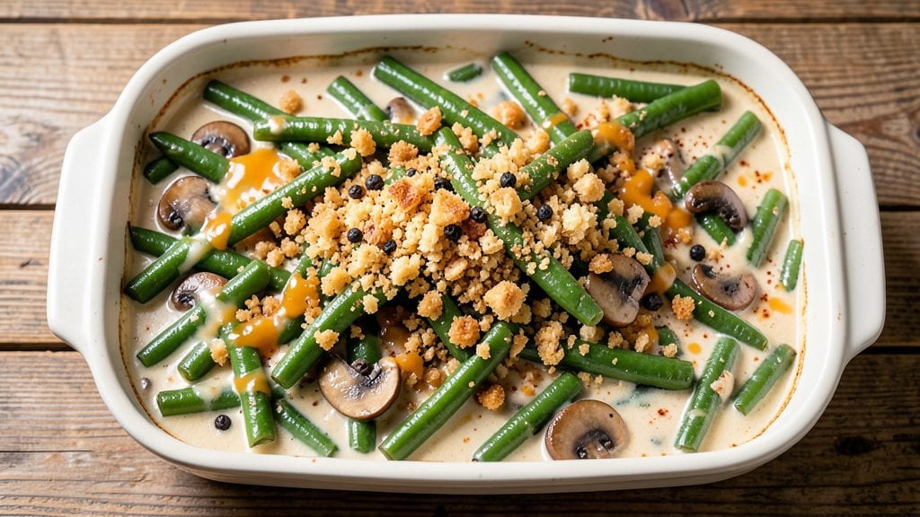 Green Bean Casserole Recipe With Worcestershire Sauce: Savory Umami Depth in One Dish