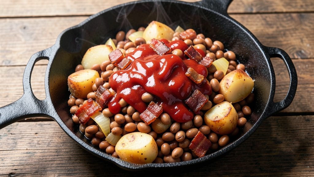 Hobo Beans Recipe: Campfire-Style Crunch and Creamy Tomato Harmony