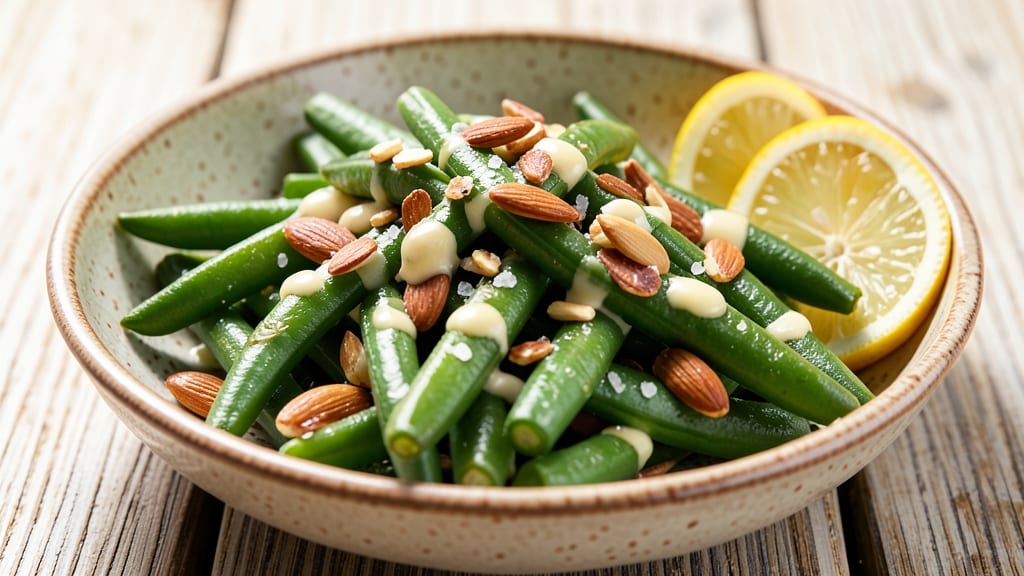 Nana's Famous Green Beans Recipe: Crisp-Tender Almond Garlic Bliss