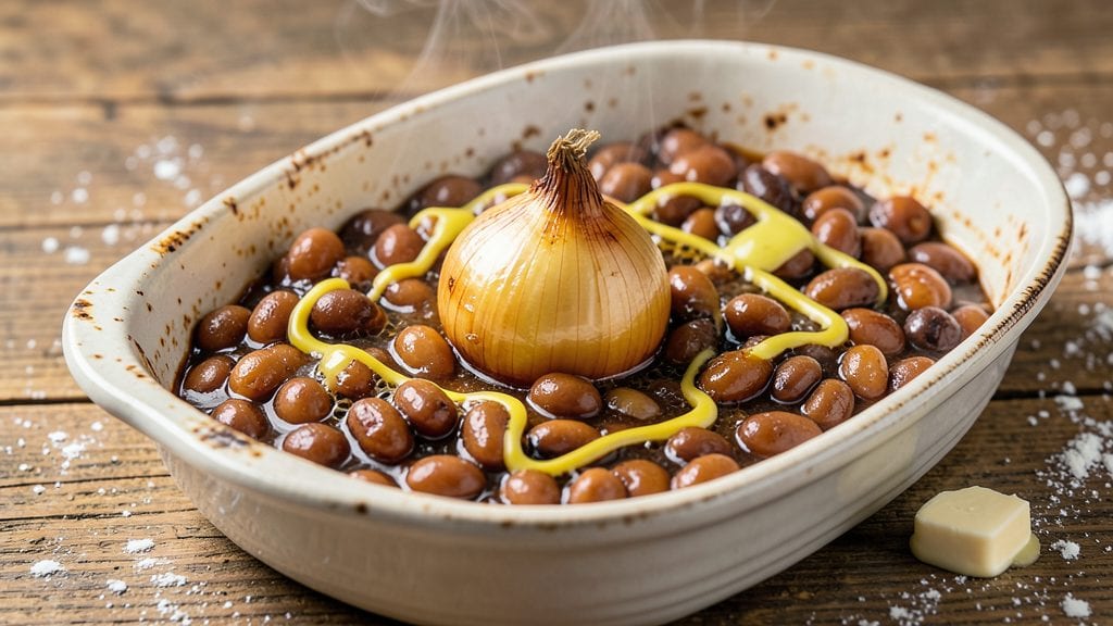 Old Fashioned Baked Bean Recipe Using Canned Beans: Smoky Molasses-Kissed Crunch in One Pot