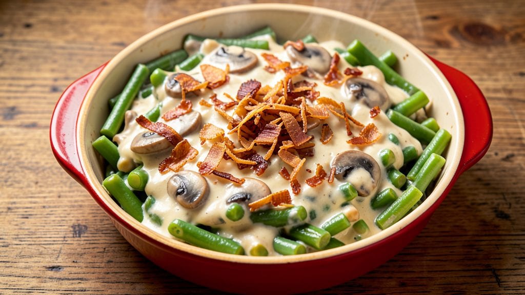 Ree Drummond's Green Bean Casserole Recipe: Crispy Top, Creamy Mushroom Layers
