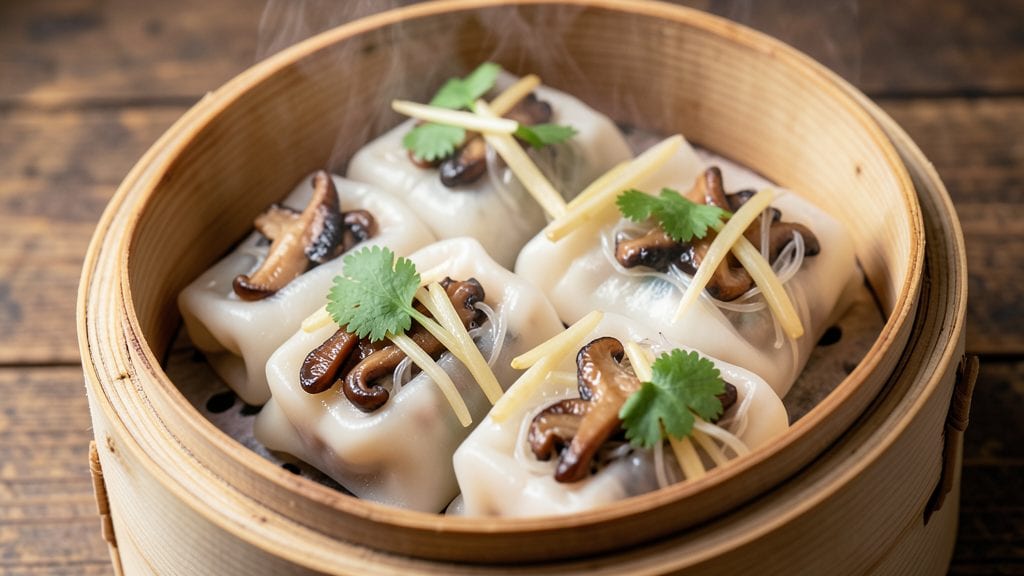 Steamed Bean Curd Roll Dim Sum Recipe: Silky Silken Texture With Secret Wrapping Trick