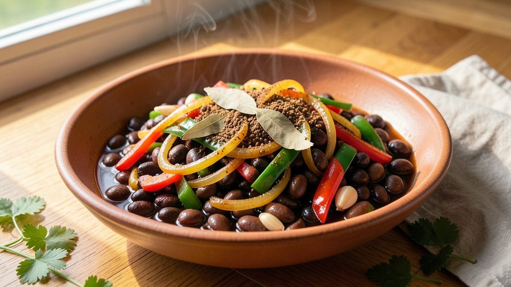 Traditional Black Bean Recipes: Spiced with Cumin and Bay for Deep Flavor